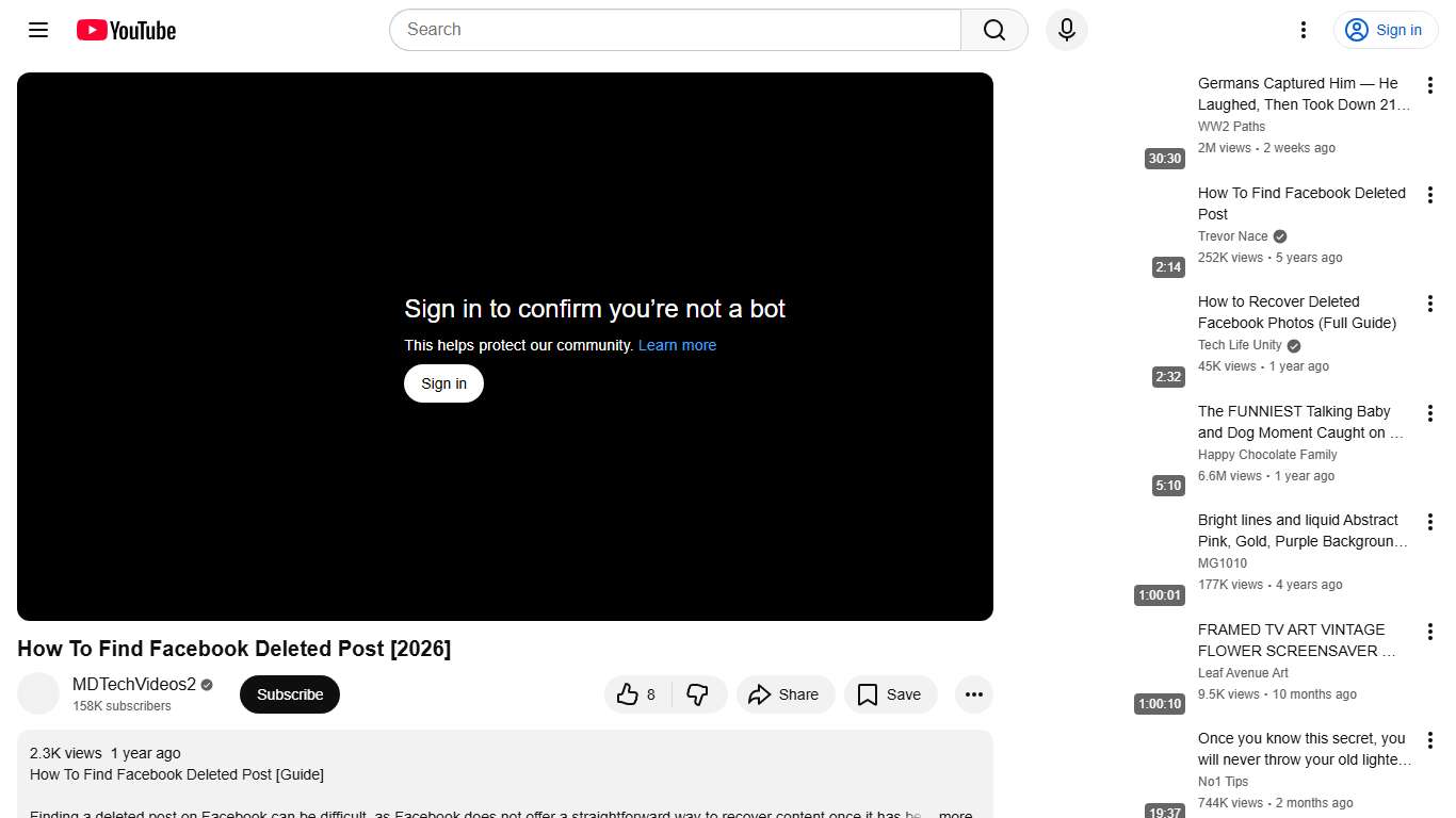How To Find Facebook Deleted Post [2026] - YouTube
